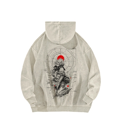 Naruto Casual Washed Hoodie 2509012970-Coordom