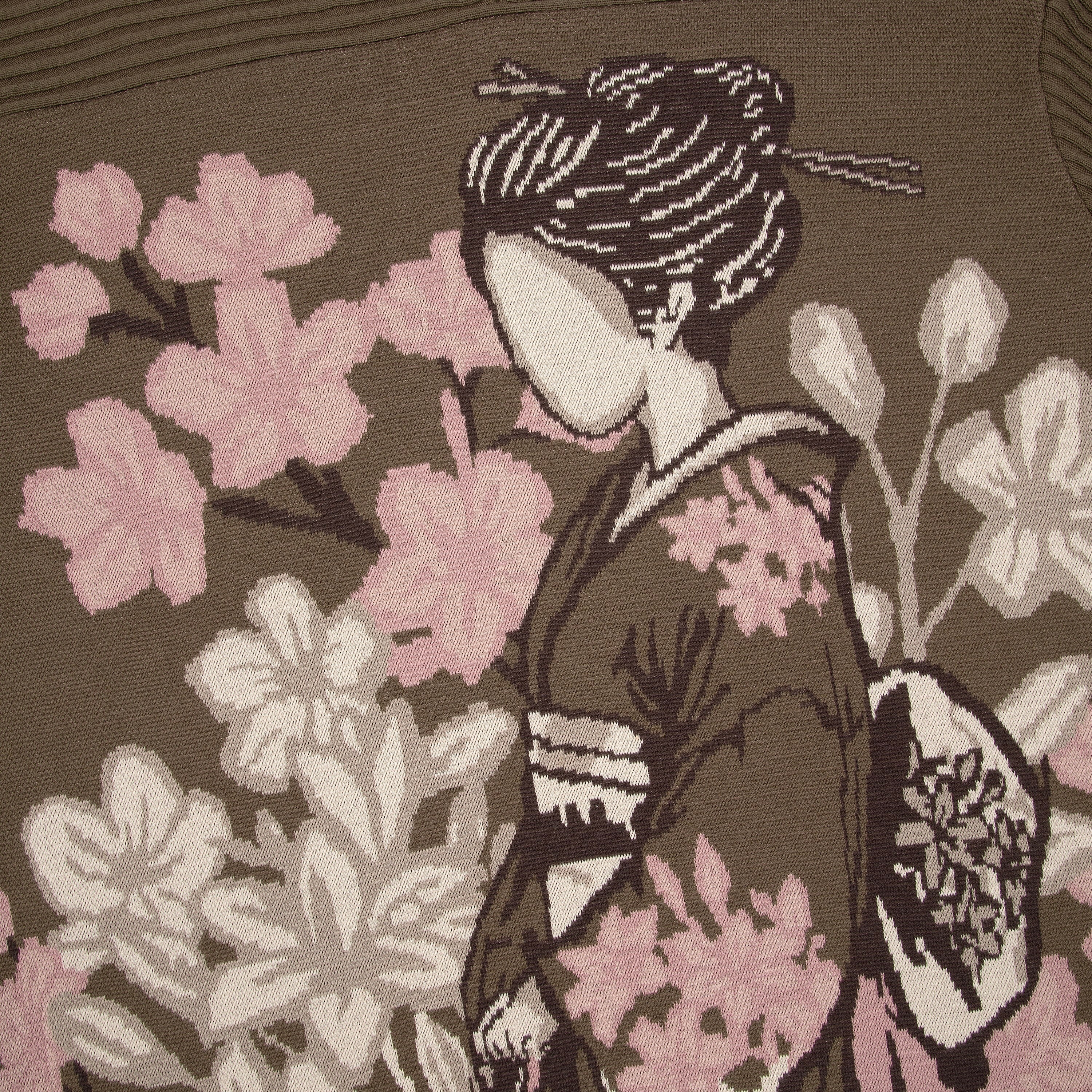 "yakuza v2" knitted Jersey khaki-Coordom