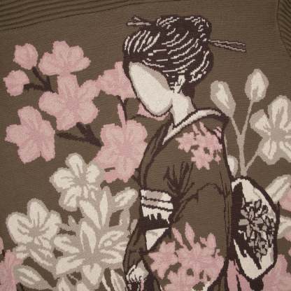 "yakuza v2" knitted Jersey khaki-Coordom
