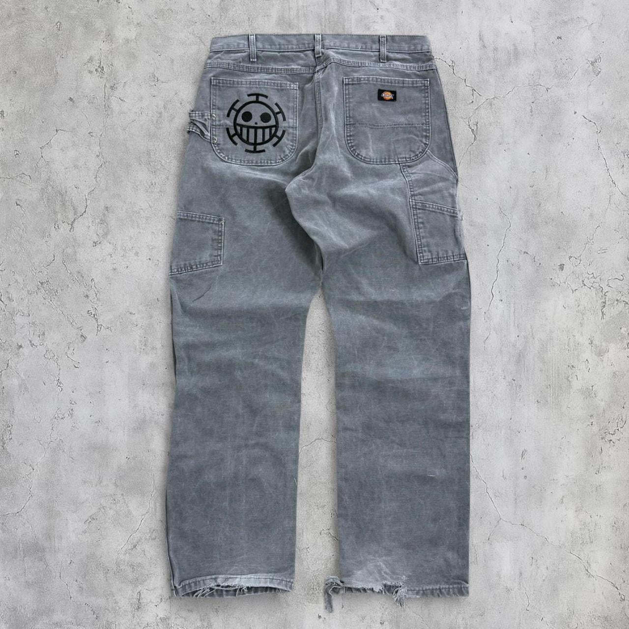 (36X34) trafalgar law one piece jeans-Coordom