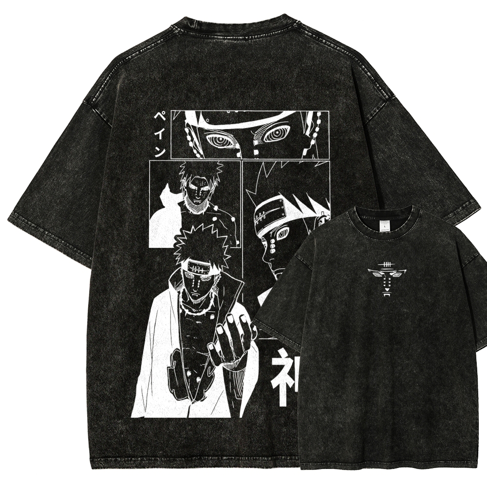 Naruto Unisex Fit Washed T-Shirt 2509012213-Coordom