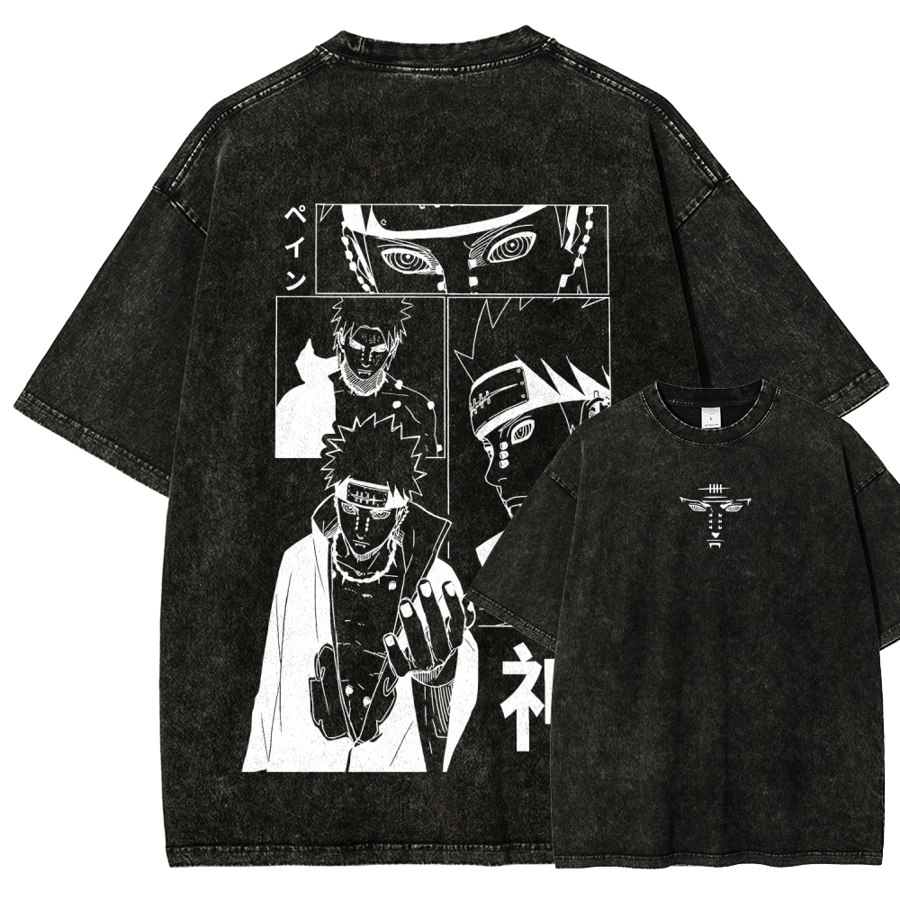 Naruto Unisex Fit Washed T-Shirt 2509012213-Coordom
