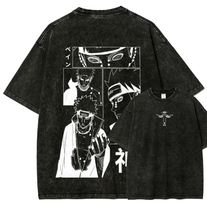 Naruto Unisex Fit Washed T-Shirt 2509012213-Coordom
