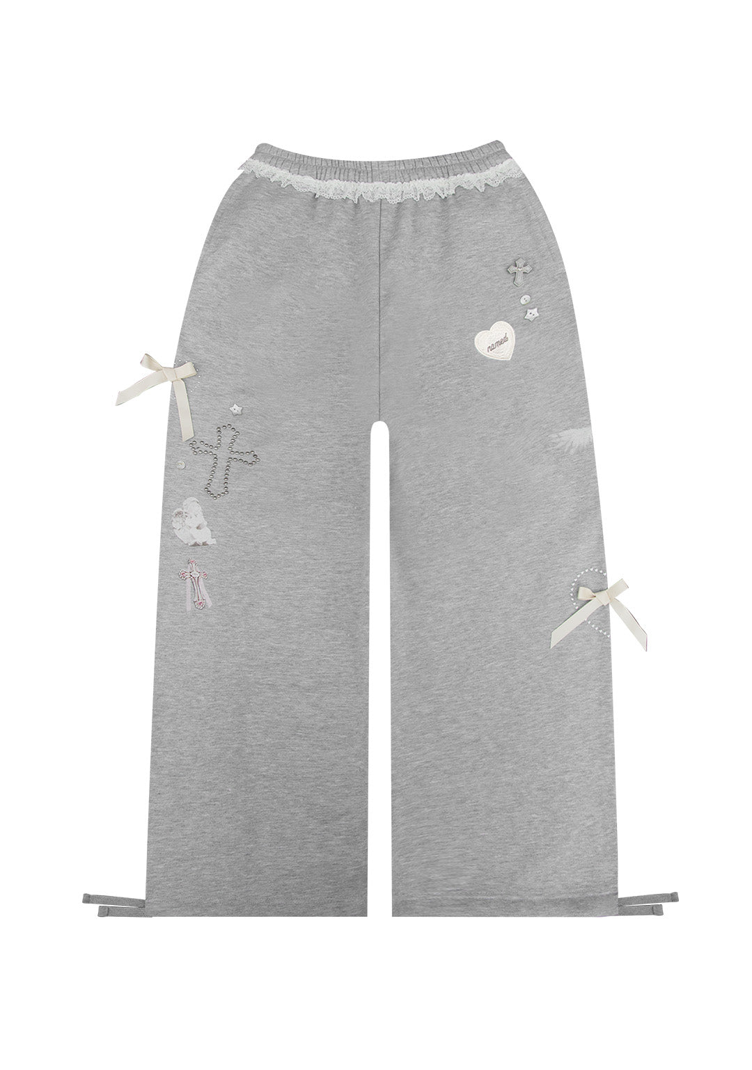 WHISPER OVERSIZED SWEATPANTS GREY MARL-Coordom