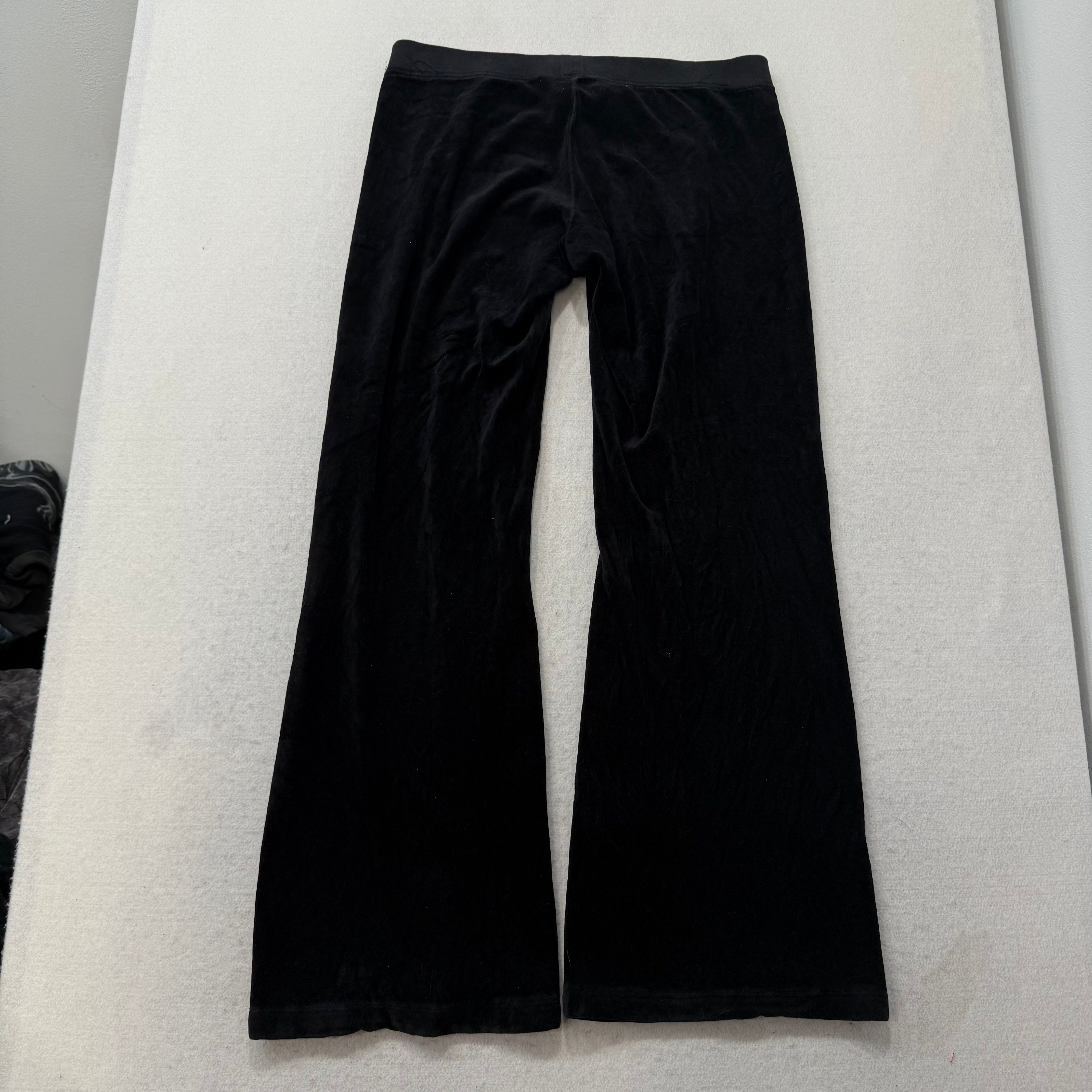2003 Juicy Couture “Scottie Dog” Black Velour Tracksuit Set Hoodie & Pant Size M-Coordom