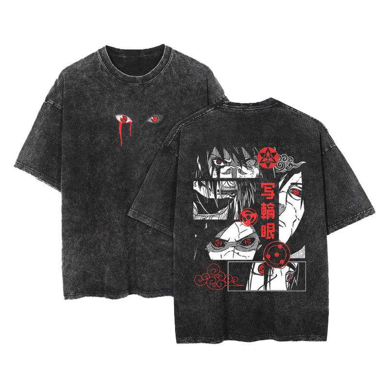 Uchiha Clan Washed Tee-Coordom