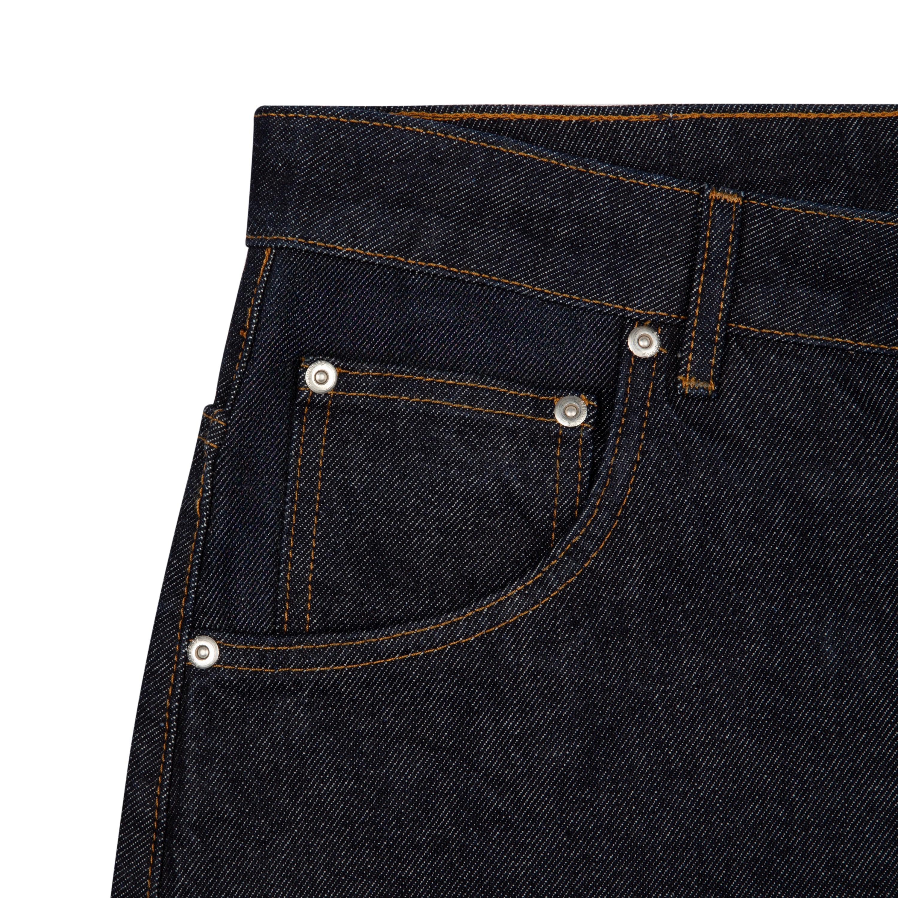 Blossom V3 Indigo Raw Denim Jeans (02) | Vintage Streetwear Baggy Pants-Coordom