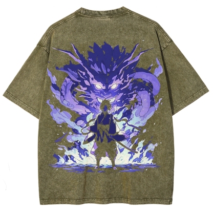 Naruto Unisex Fit Washed T-Shirt 2502006814-Coordom