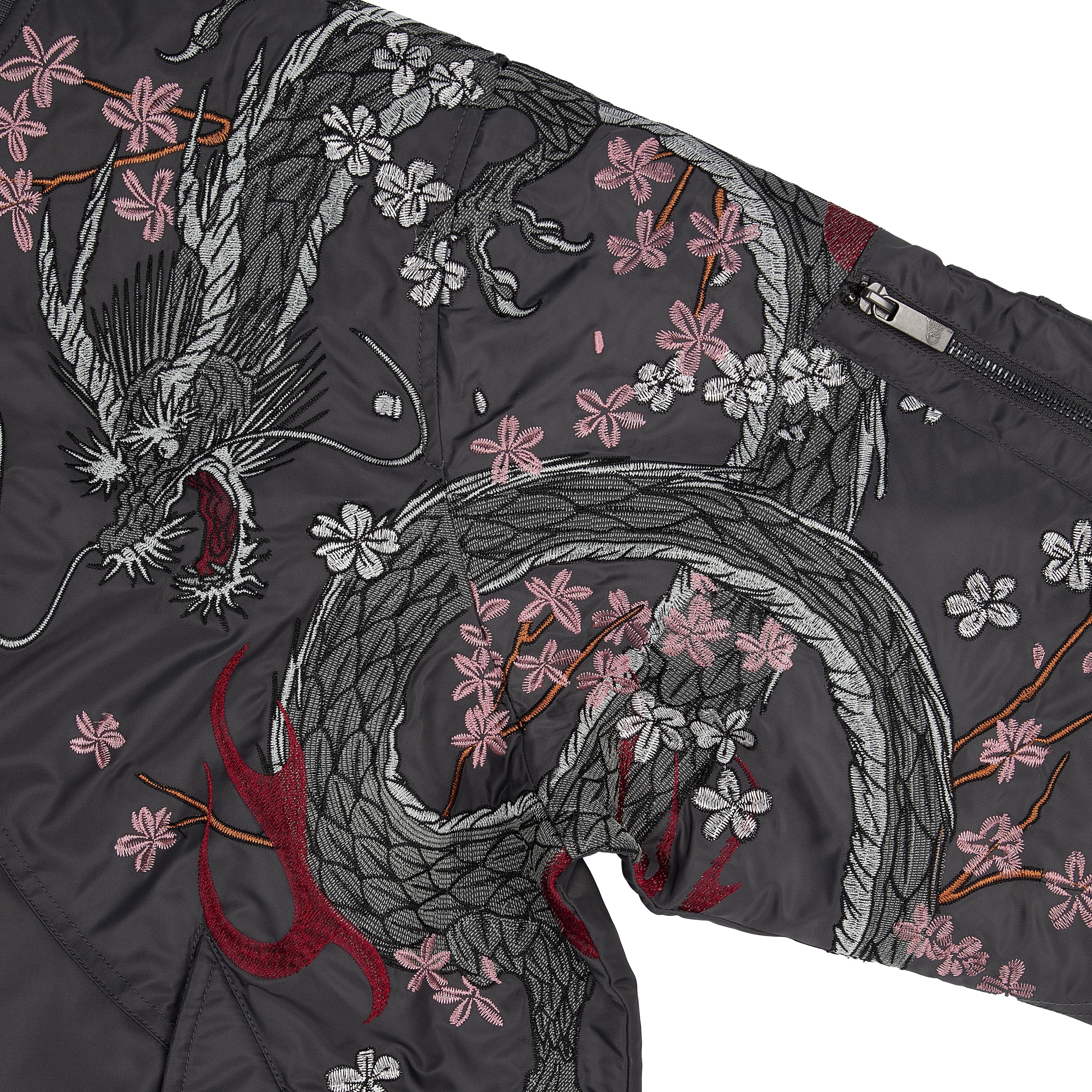 "yakuza v2" bomber Jacket dark grey-Coordom