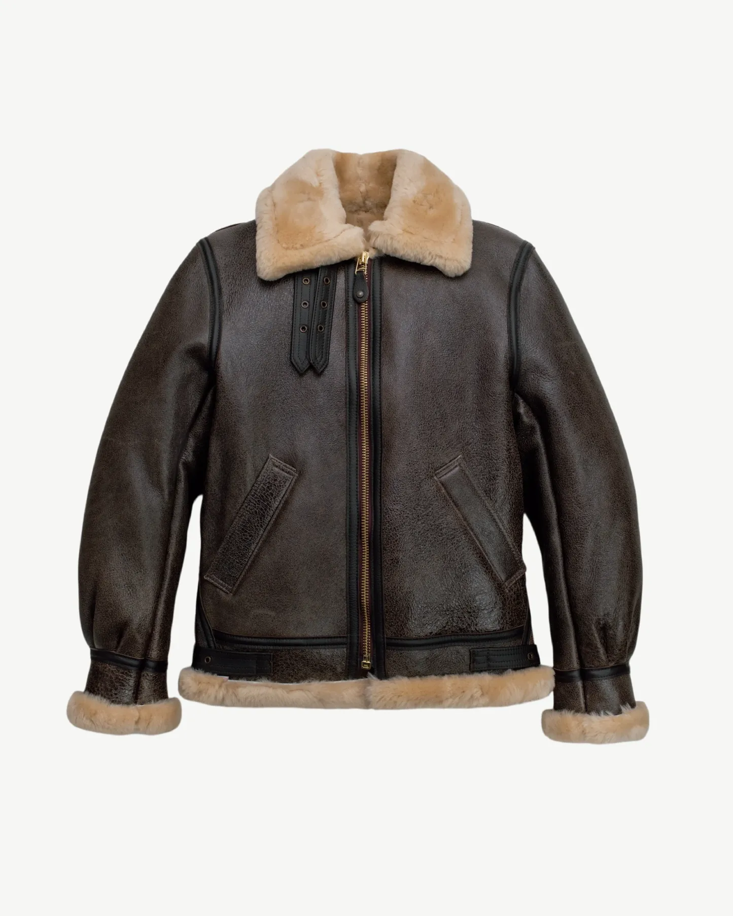 CLASSIC SHEEPSKIN BOMBER JACKET-Coordom