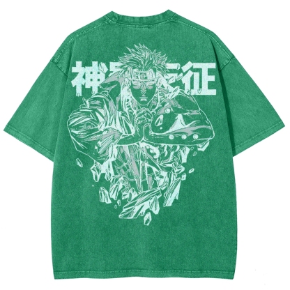 Naruto Unisex Fit Washed T-Shirt 2502003593-Coordom