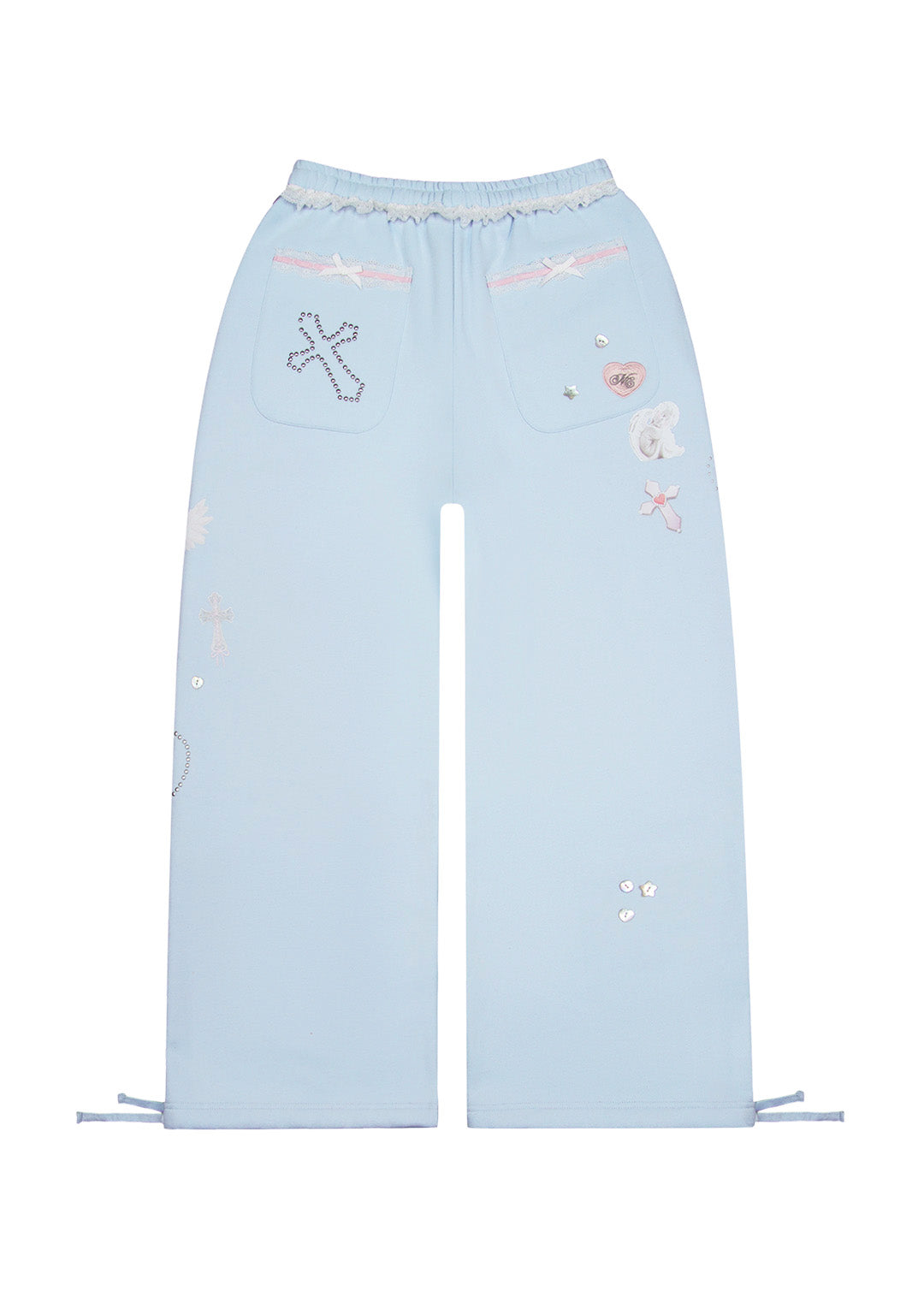 WHISPER OVERSIZED SWEATPANTS BABY BLUE-Coordom