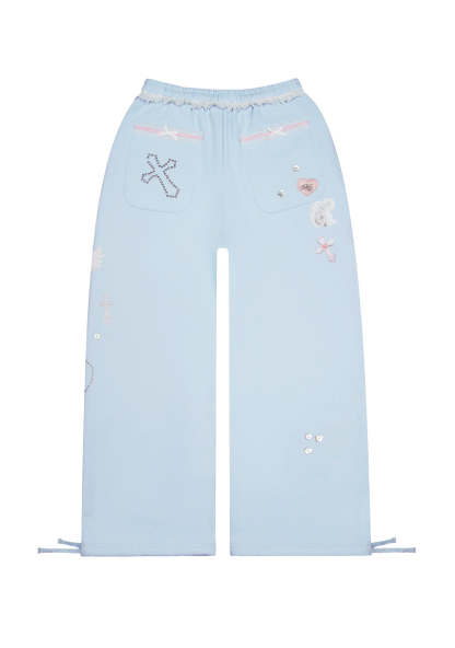WHISPER OVERSIZED SWEATPANTS BABY BLUE-Coordom