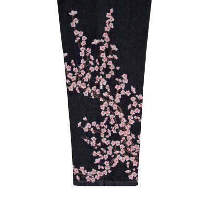 Blossom V3 Indigo Raw Denim Jeans | Vintage Streetwear Baggy Pants-Coordom