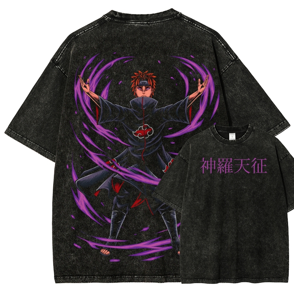 Naruto Unisex Fit Washed T-Shirt 2507030111-Coordom