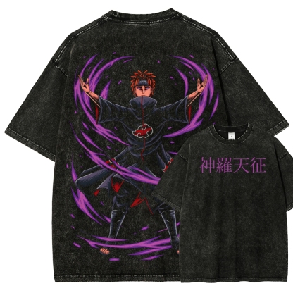 Naruto Unisex Fit Washed T-Shirt 2507030111-Coordom