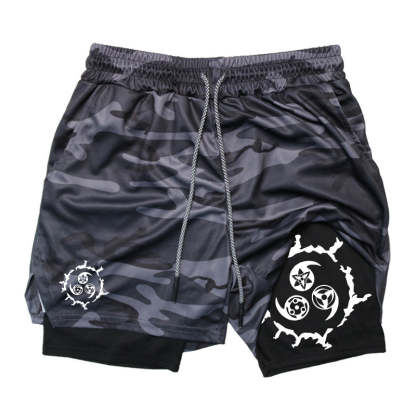 Cursed Eyes Gym Shorts-Coordom