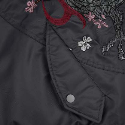 "yakuza v2" bomber Jacket dark grey-Coordom