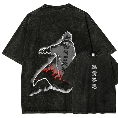 Naruto Unisex Fit Washed T-Shirt 2508023596-Coordom
