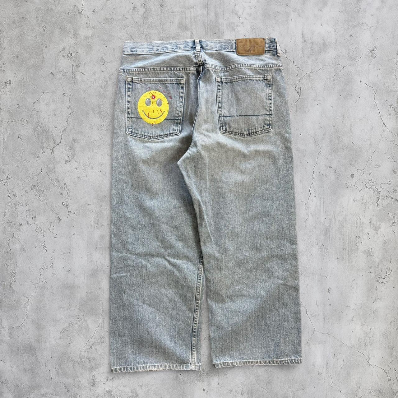 (36X30) Smiley shot baggy jeans-Coordom