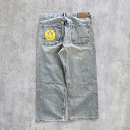 (36X30) Smiley shot baggy jeans-Coordom