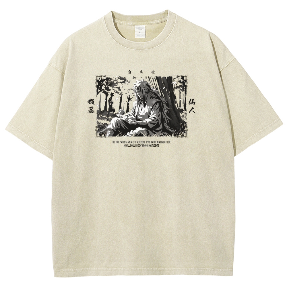 Jiraiya Unisex Fit Washed T-Shirt 2510008383-Coordom