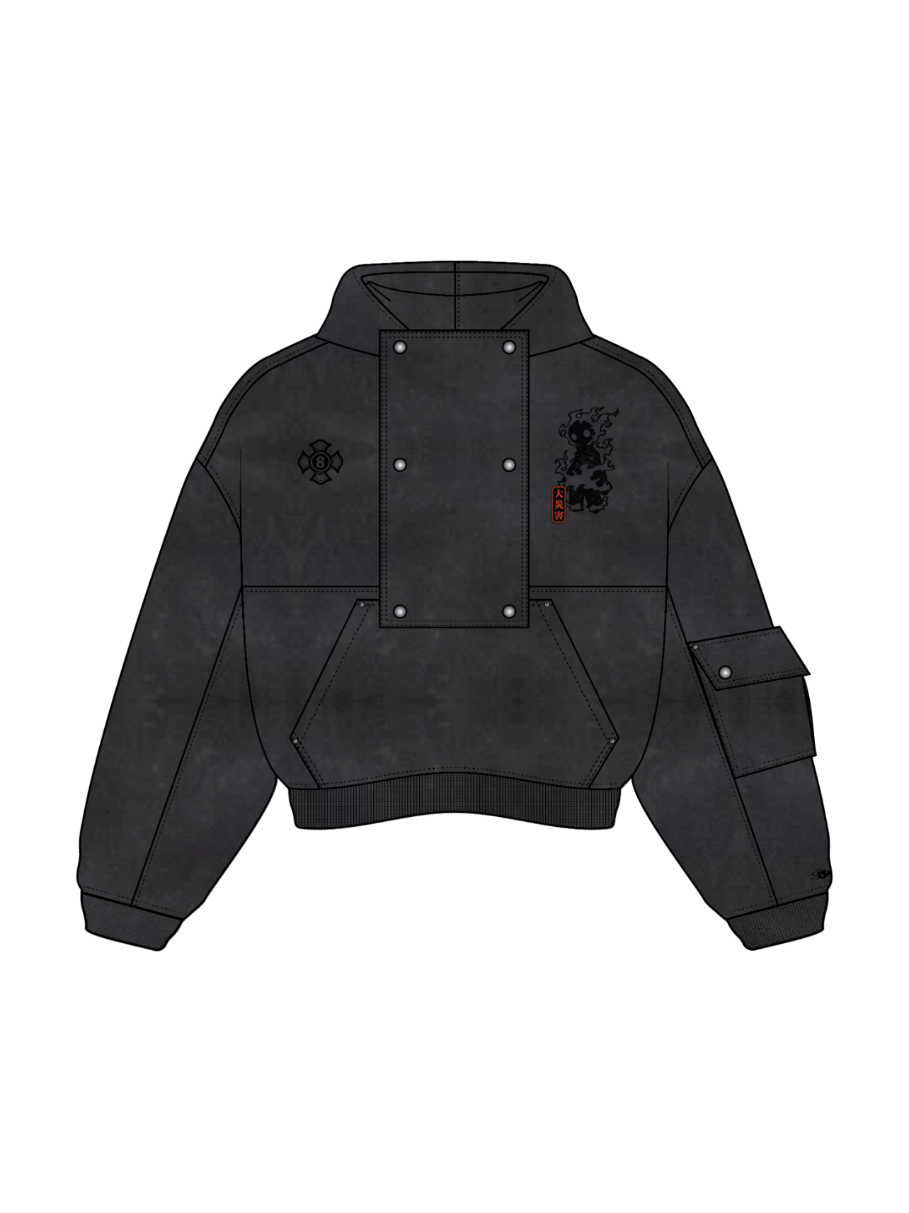 Flame Hoodie-Coordom