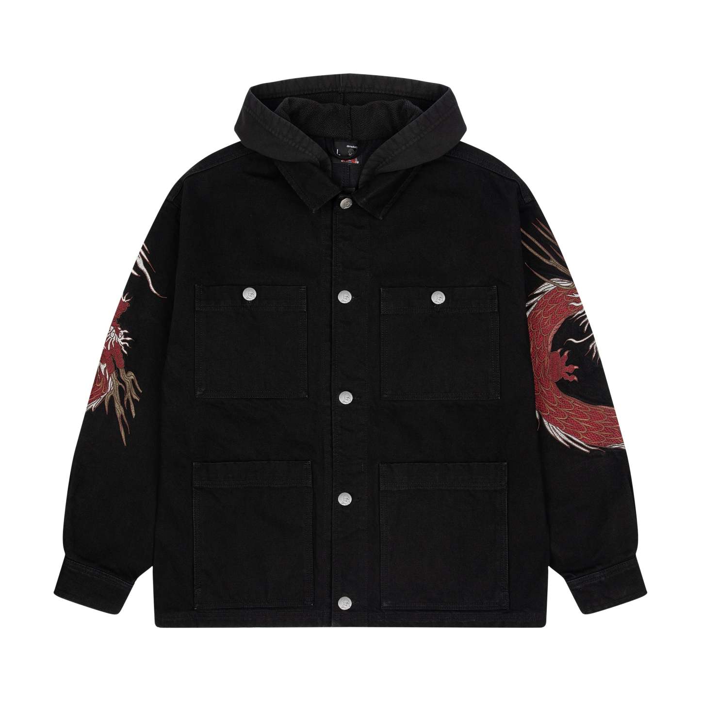 "yakuza" denim Jacket black-Coordom