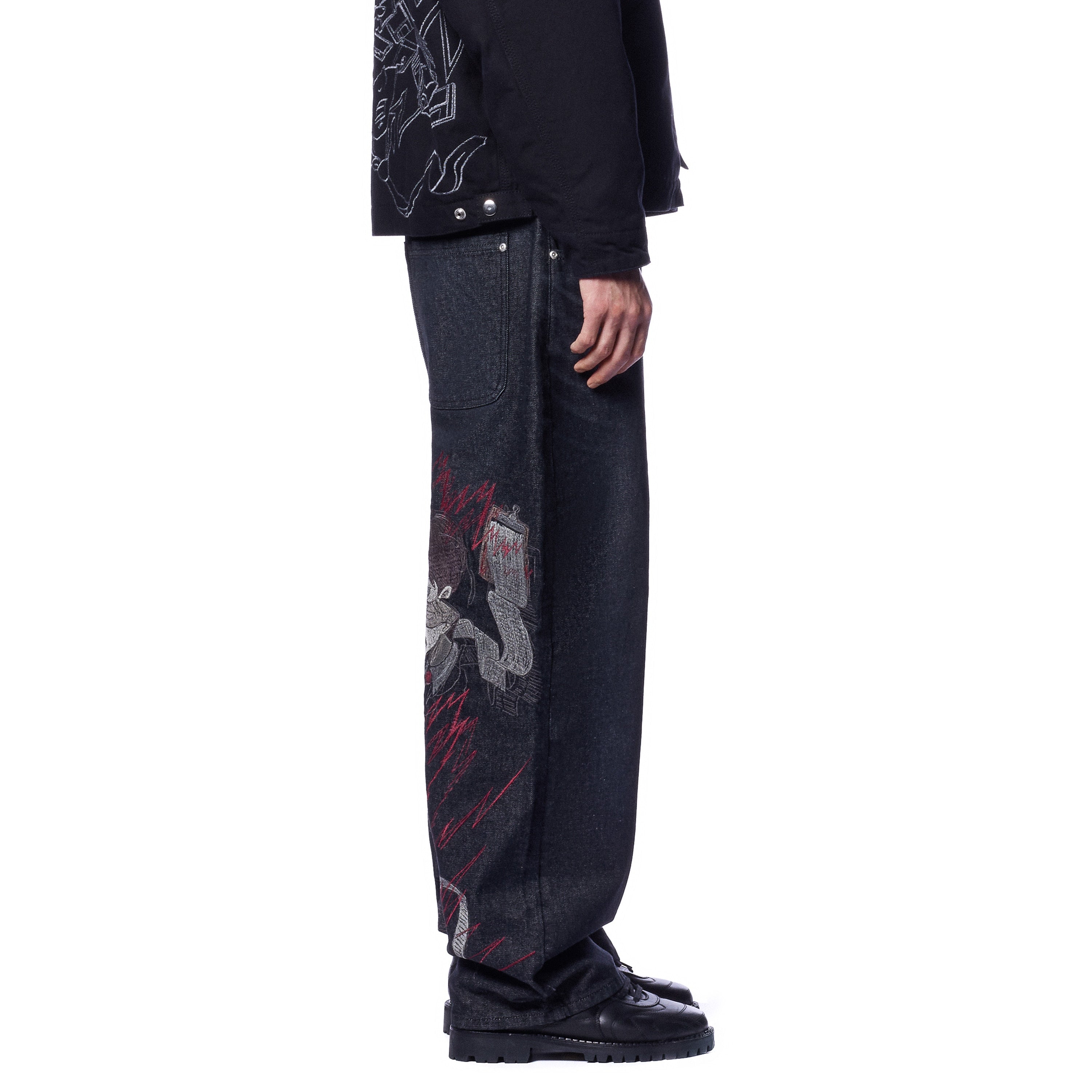 "wall street" black raw Denim-Coordom