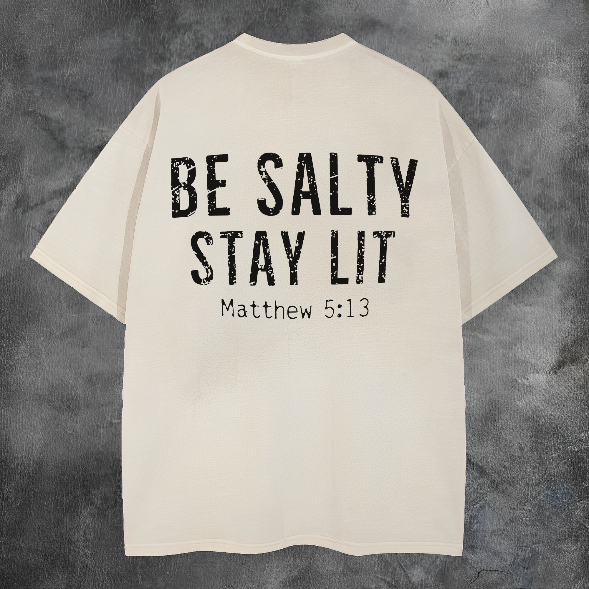 Be Salty Stay Lil Printed Men's Washed Tee-Coordom