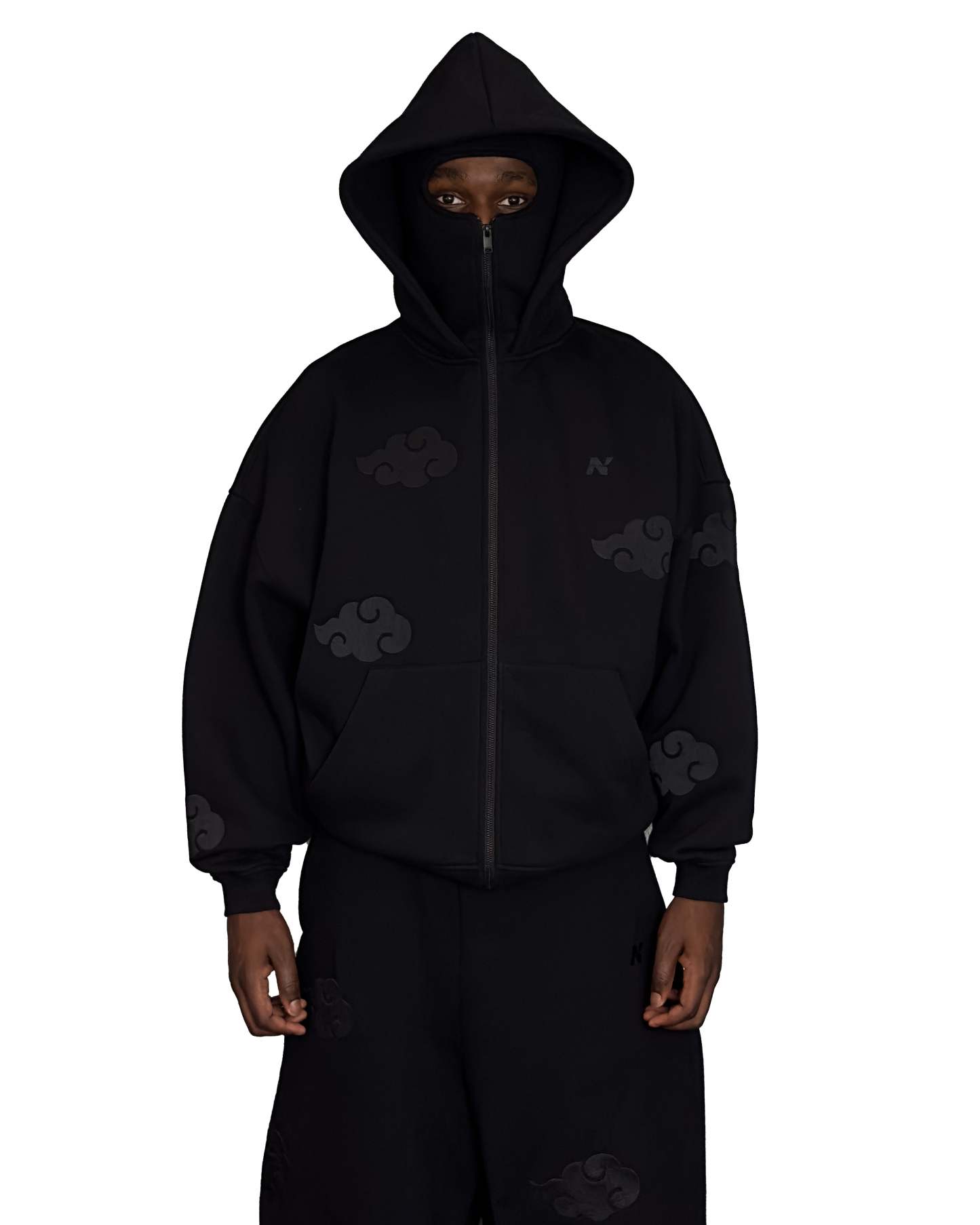 "AKATSUKI CLOUD" BALACLAVA ZIP HOODIE-Coordom