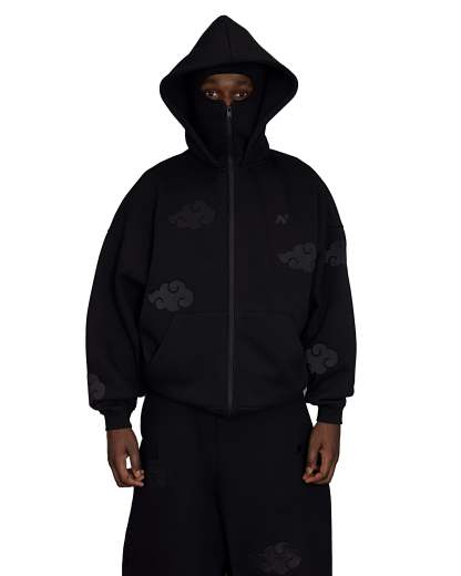 "AKATSUKI CLOUD" BALACLAVA ZIP HOODIE-Coordom