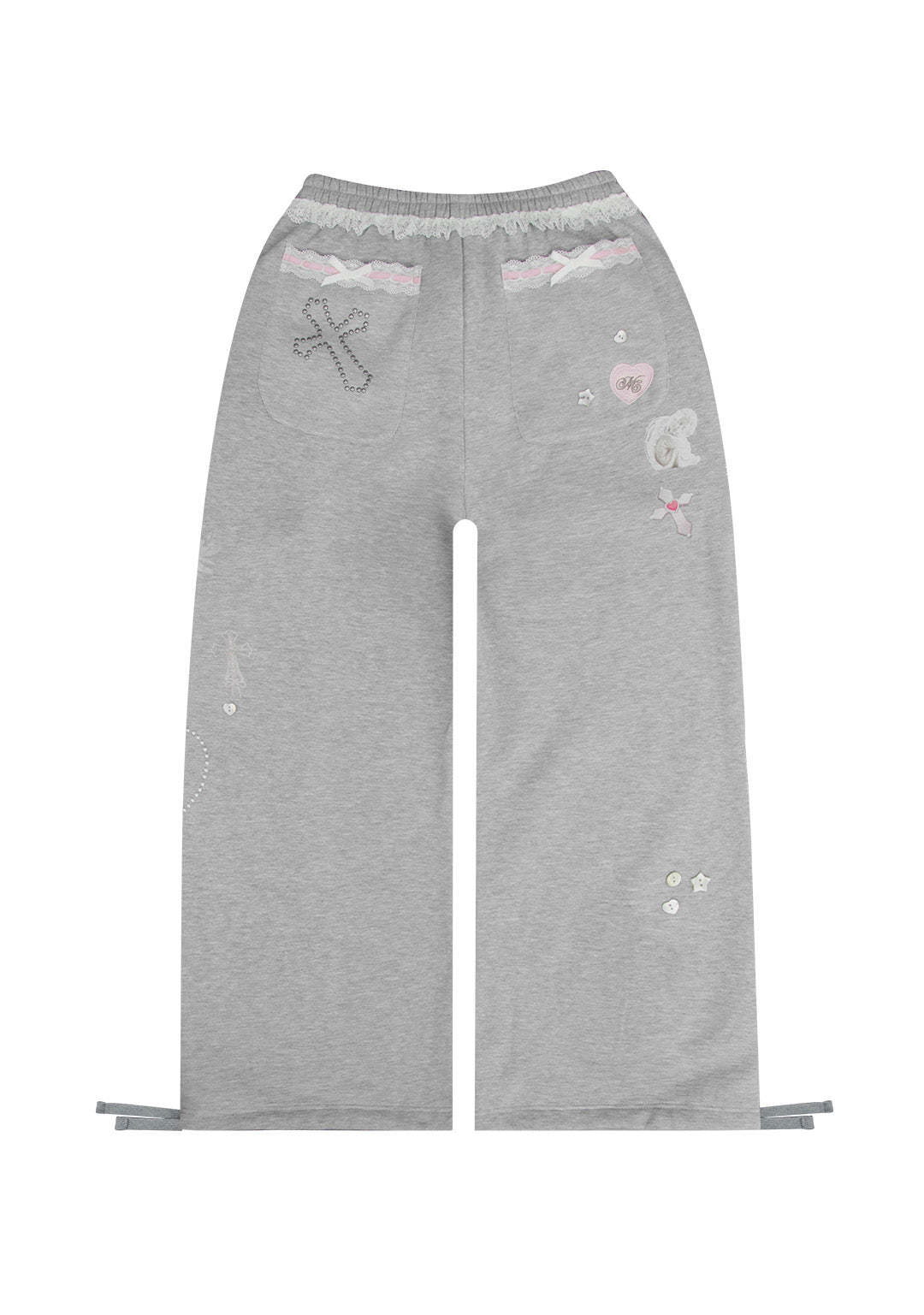 WHISPER OVERSIZED SWEATPANTS GREY MARL-Coordom