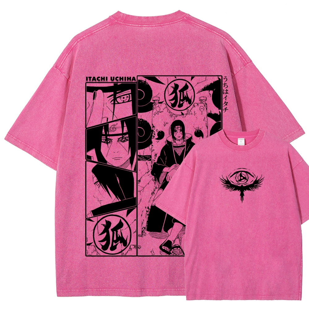 Naruto Unisex Fit Washed T-Shirt 2509012221-Coordom