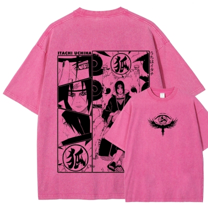 Naruto Unisex Fit Washed T-Shirt 2509012221-Coordom