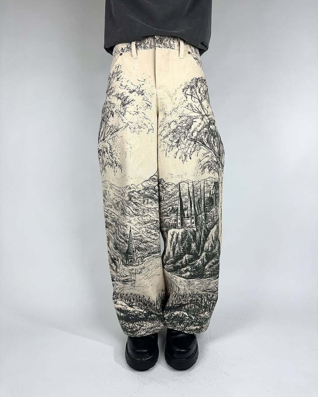 HELLLEVEL FULL PRINT PANTS-Coordom