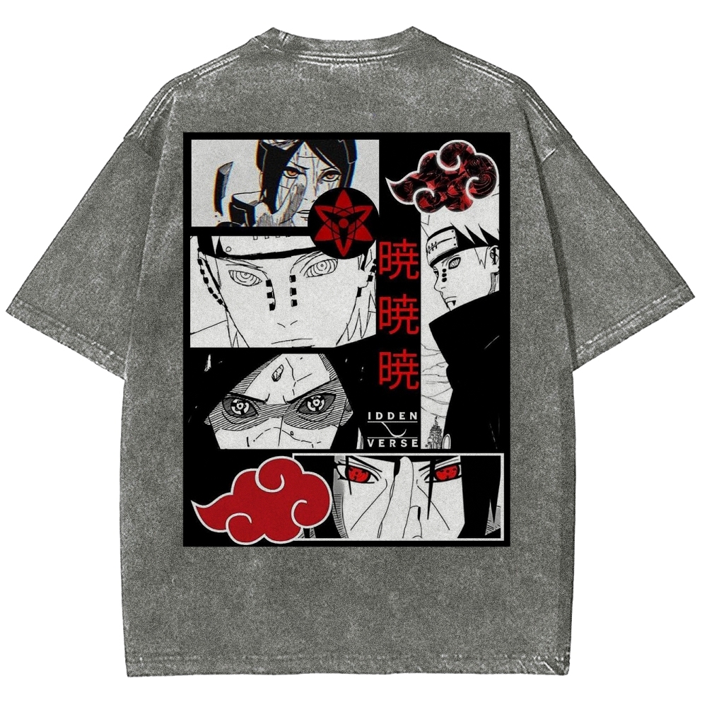 Naruto Unisex Fit Washed T-Shirt 2502003553-Coordom