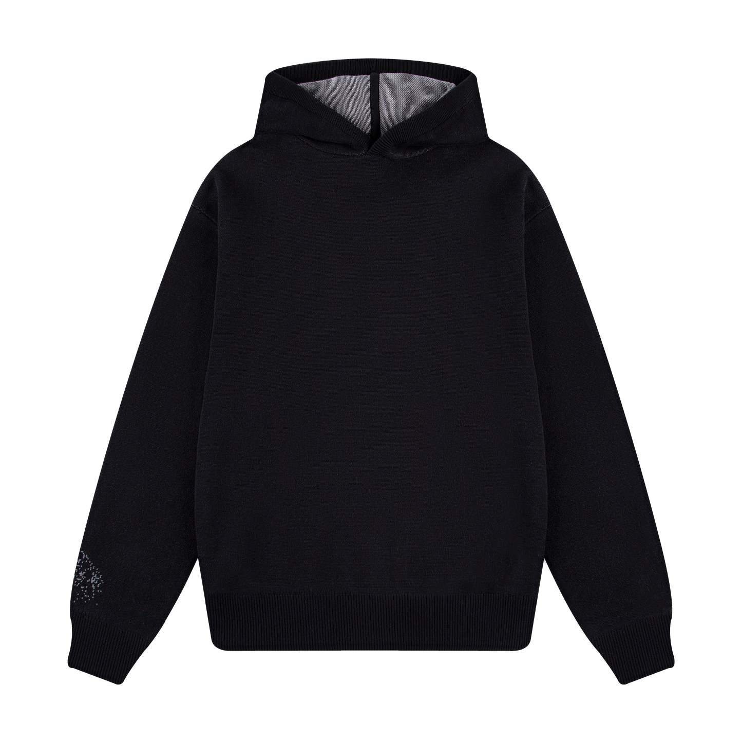 "awakening" knit Hoodie black-Coordom