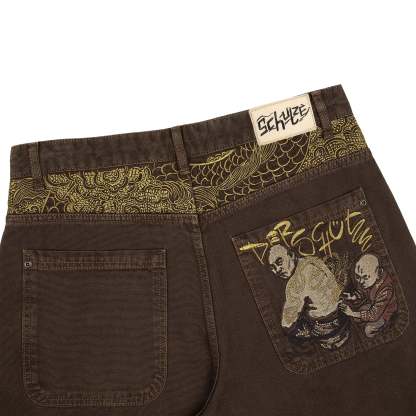 "yakuza" brown washed Denim-Coordom