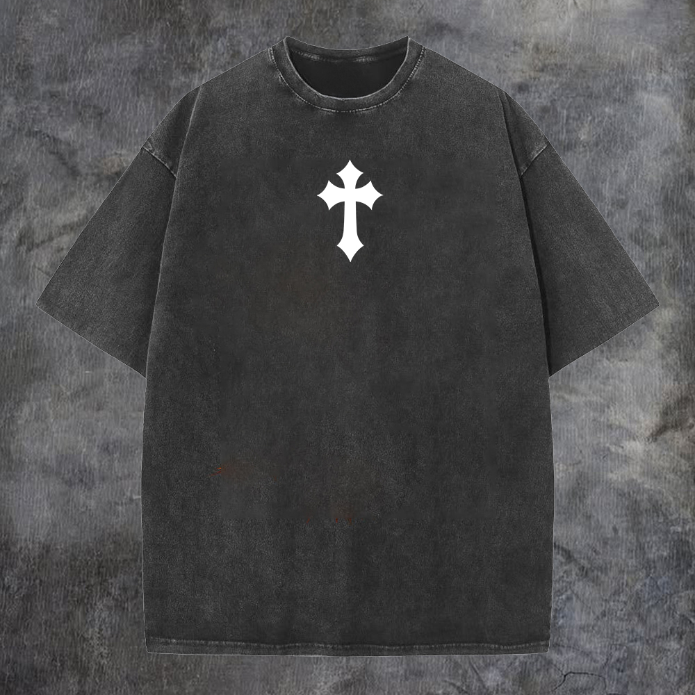 God Inspires Printed Men's Washed Tee-Coordom