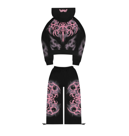 EUPHORIA PUFF PRINT OVERSIZED SET-Coordom