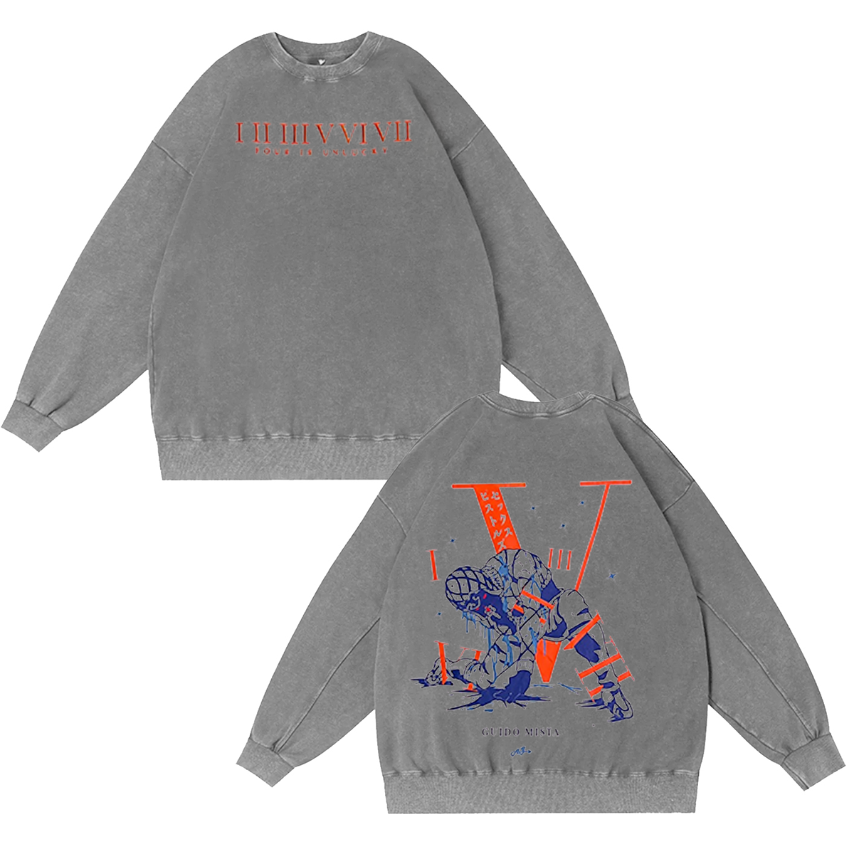 JoJo's Bizarre Adventure Washed T-shirt/Crewneck/Hoodie-Coordom