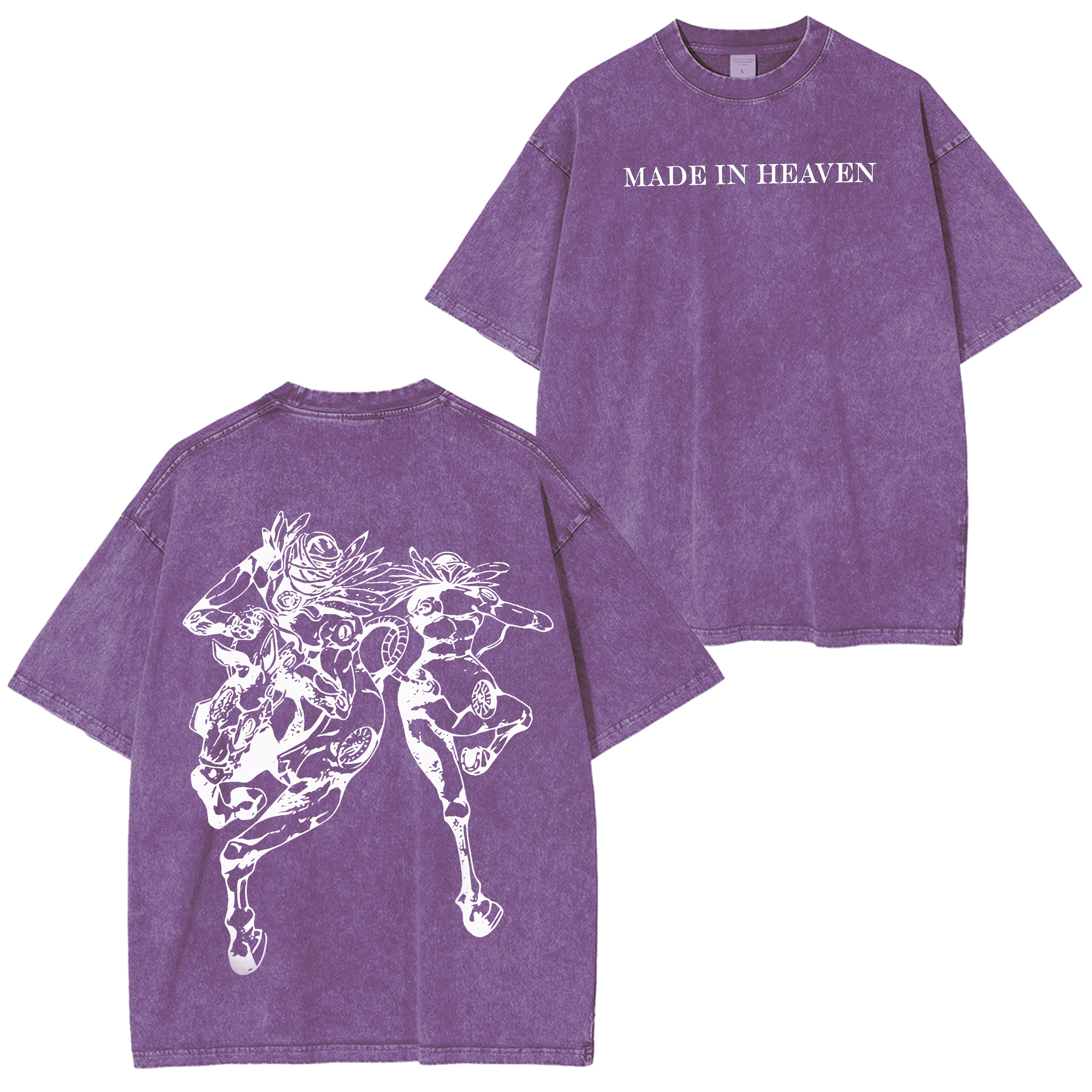 JoJo's Bizarre Adventure: Steel Ball Run Vintage Unisex Washed T-Shirt-Coordom