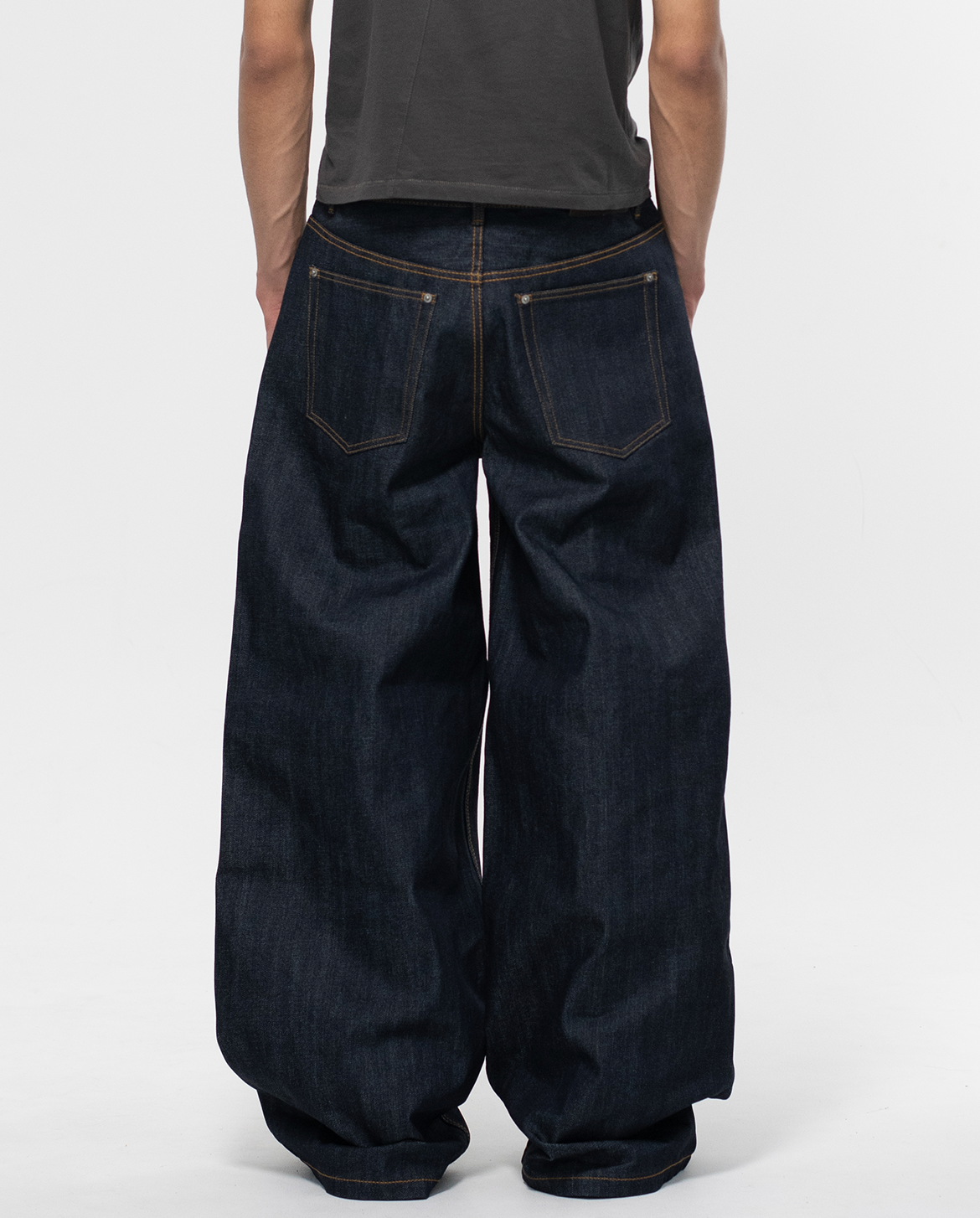 OKAYAMA RAW SELVEDGE BAGGY JEANS-Coordom