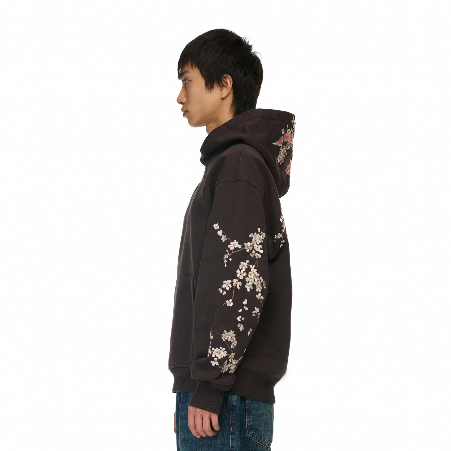 Yakuza Graphic Hoodie | Brown Streetwear Oversized Sweatshirt-Coordom