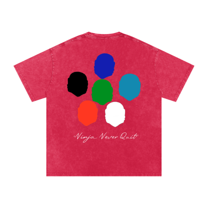 Six Dojos "Fire" Symbol Washed Tee-Coordom