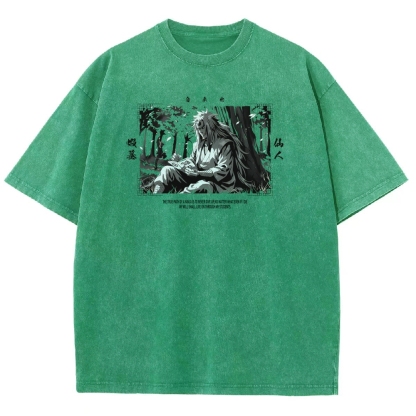 Jiraiya Unisex Fit Washed T-Shirt 2510008383-Coordom
