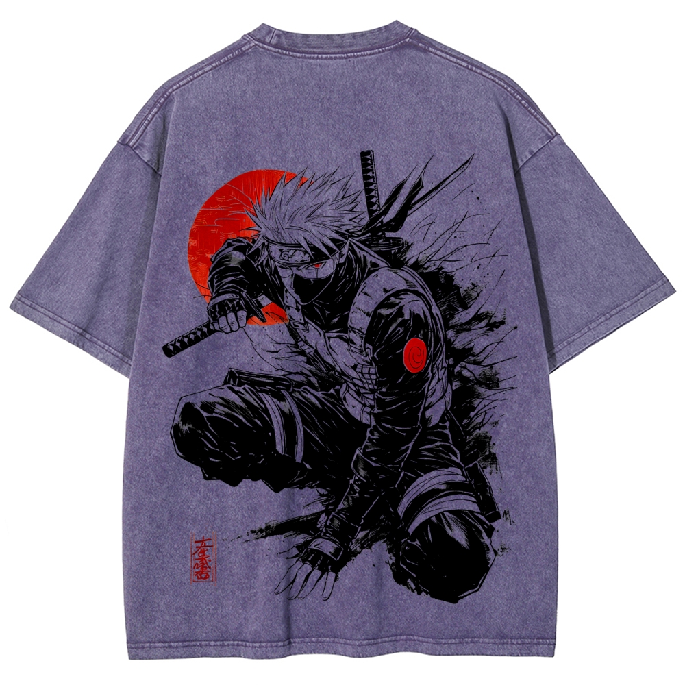 Naruto Unisex Fit Washed T-Shirt 2511024505-Coordom
