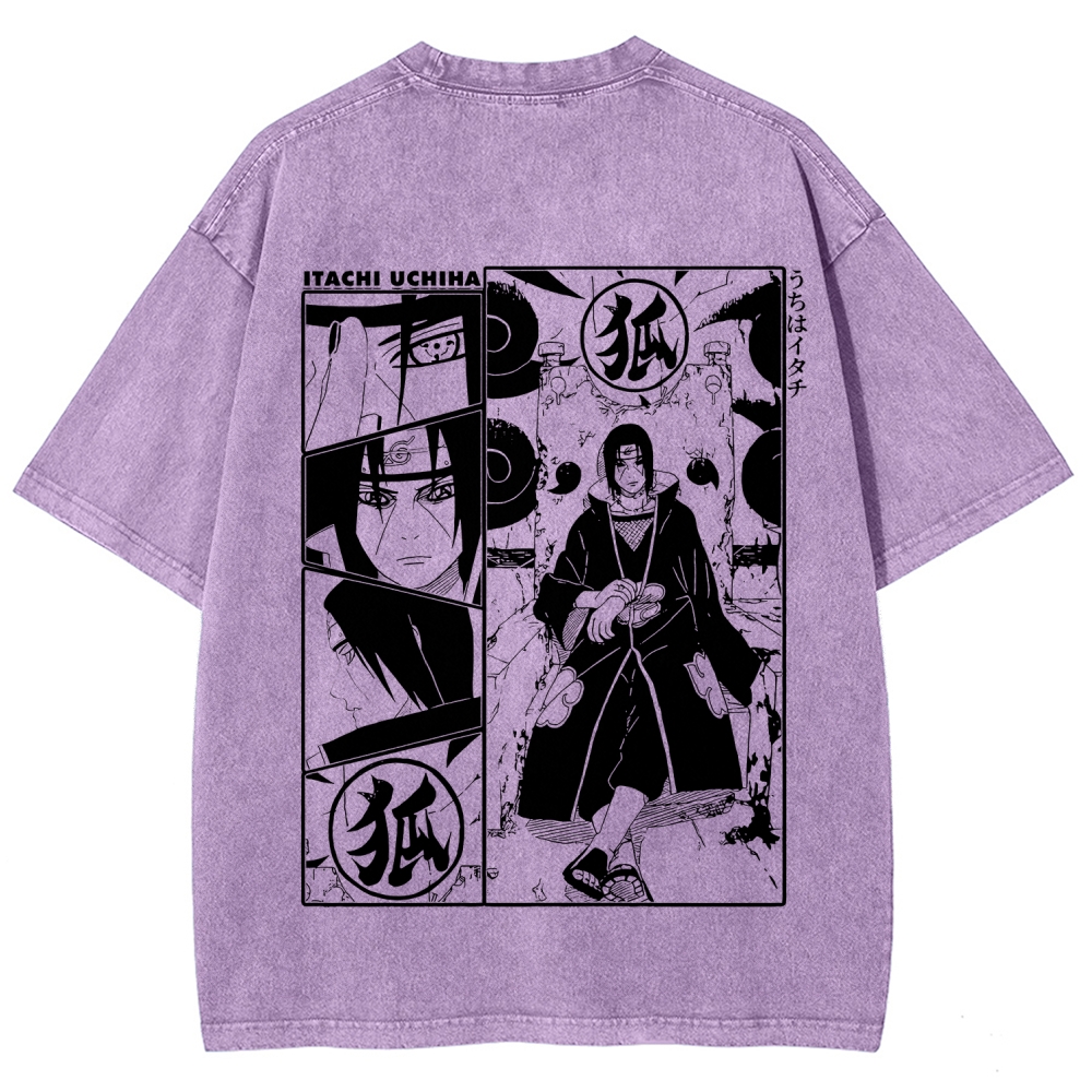 Naruto Unisex Fit Washed T-Shirt 2509012221-Coordom