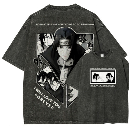 Naruto Unisex Fit Washed T-Shirt 2502003552-Coordom